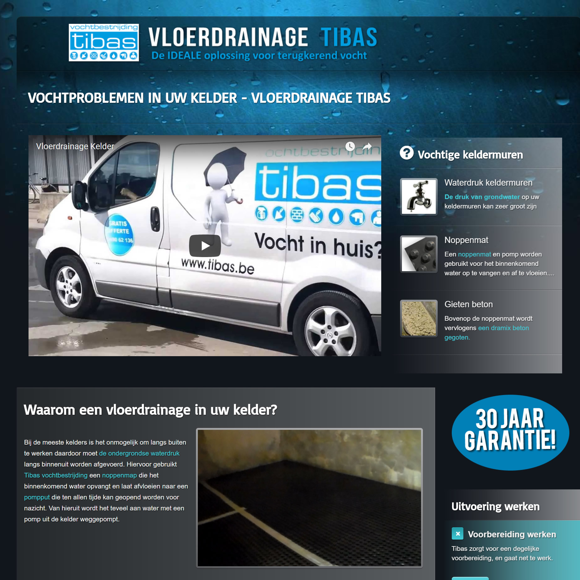 Vloerdrainage Kelder